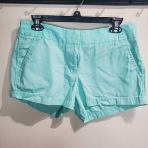 J.Crew blue cotton chino broken in shorts size 4